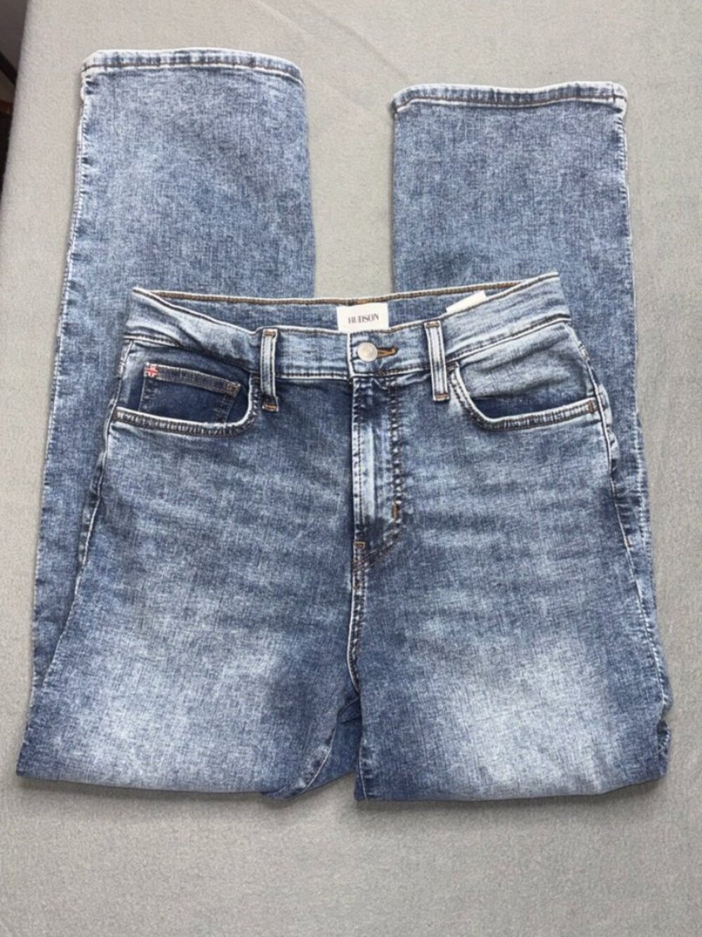 Hudson Jeans Noa Odelay High Rise Straight Leg Ankle Denim Size 28